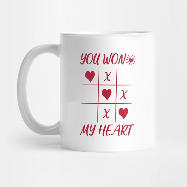 You Won My Heart Love Valentine by TayaDesign